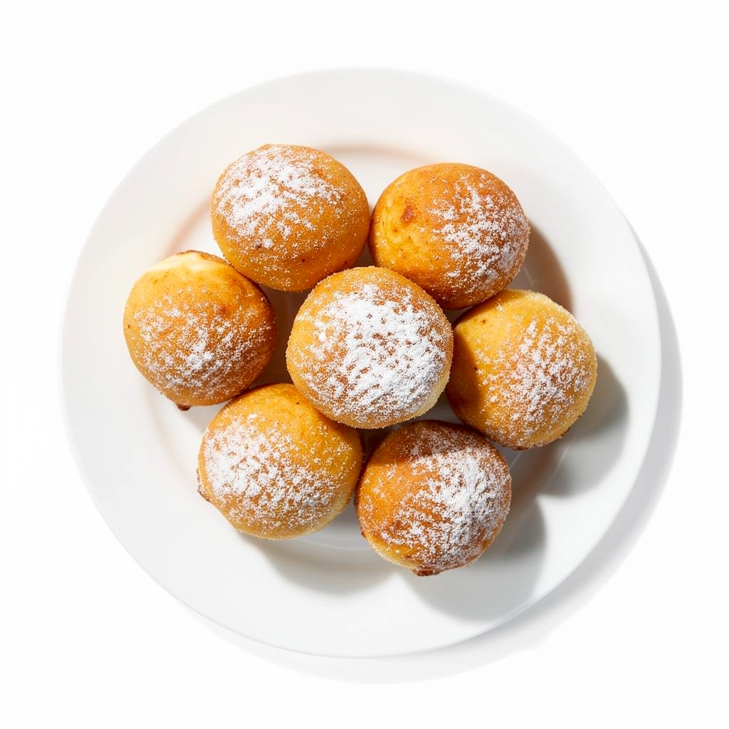 Puszyste pączki z twarogu